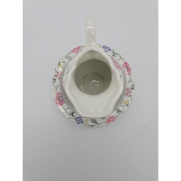 VTG Inarco Porcelain Floral Pitcher & Wash Basin Set Decorative Accent - Picture 5 of 10